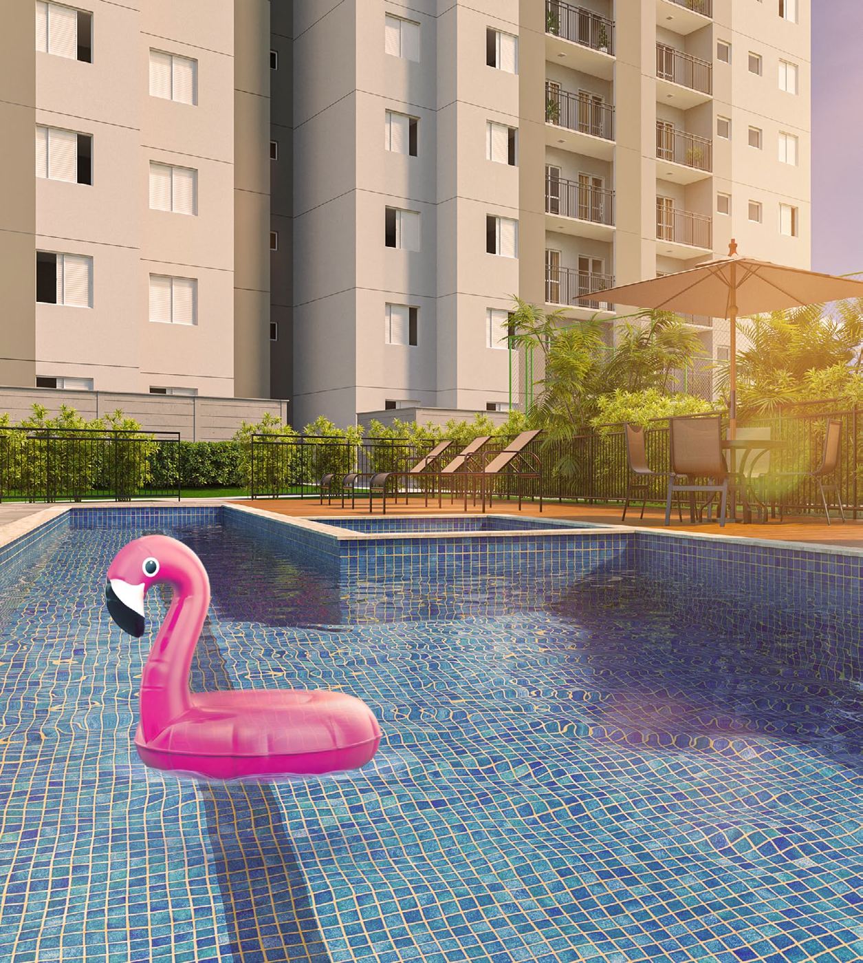 Piscina adulto c/ raia e infantil